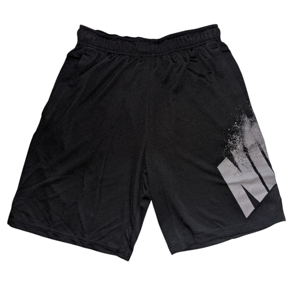 RARE Nike Dri Fit Drawstring Shorts NWT VTG Style Explosive Graphic Logo Coupe M - Picture 3 of 10